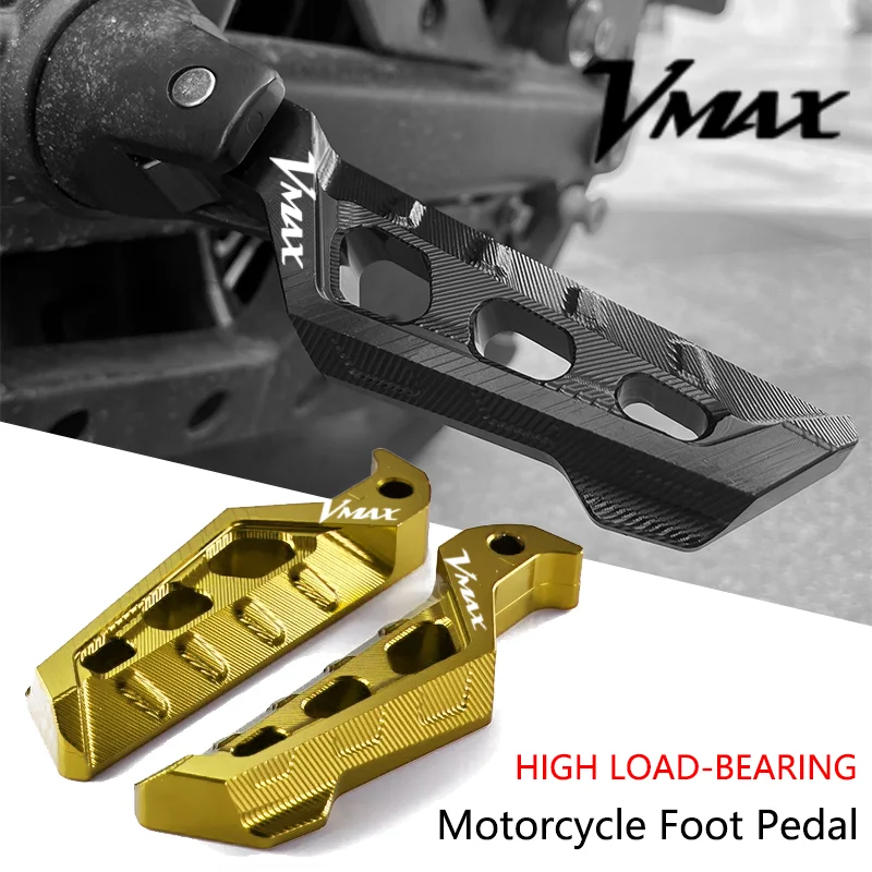 

For Yamaha VMAX V-MAX V MAX 1200 1985-2008 Motorcycle Accessories Rear Passenger Footrest Foot Rest Pegs Rear Pedals anti-slip