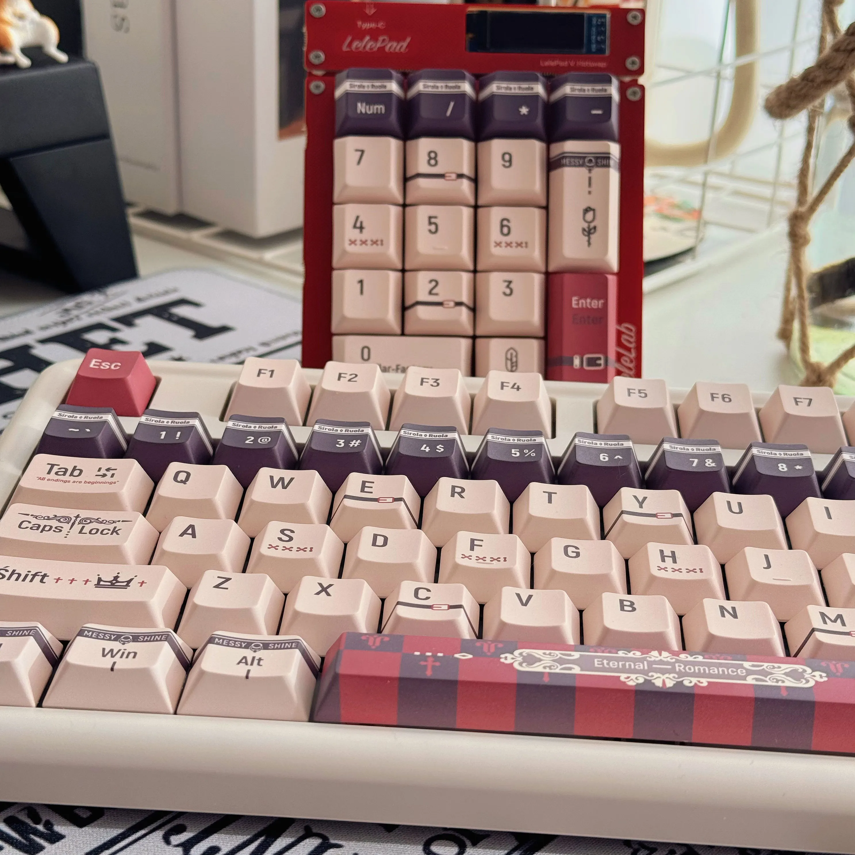 120 Keys Withered Thorns Keyboard Key cap Five Side Dye Sub PBT Keycaps Cherry/MOA Profile for MX Switches Keyboard