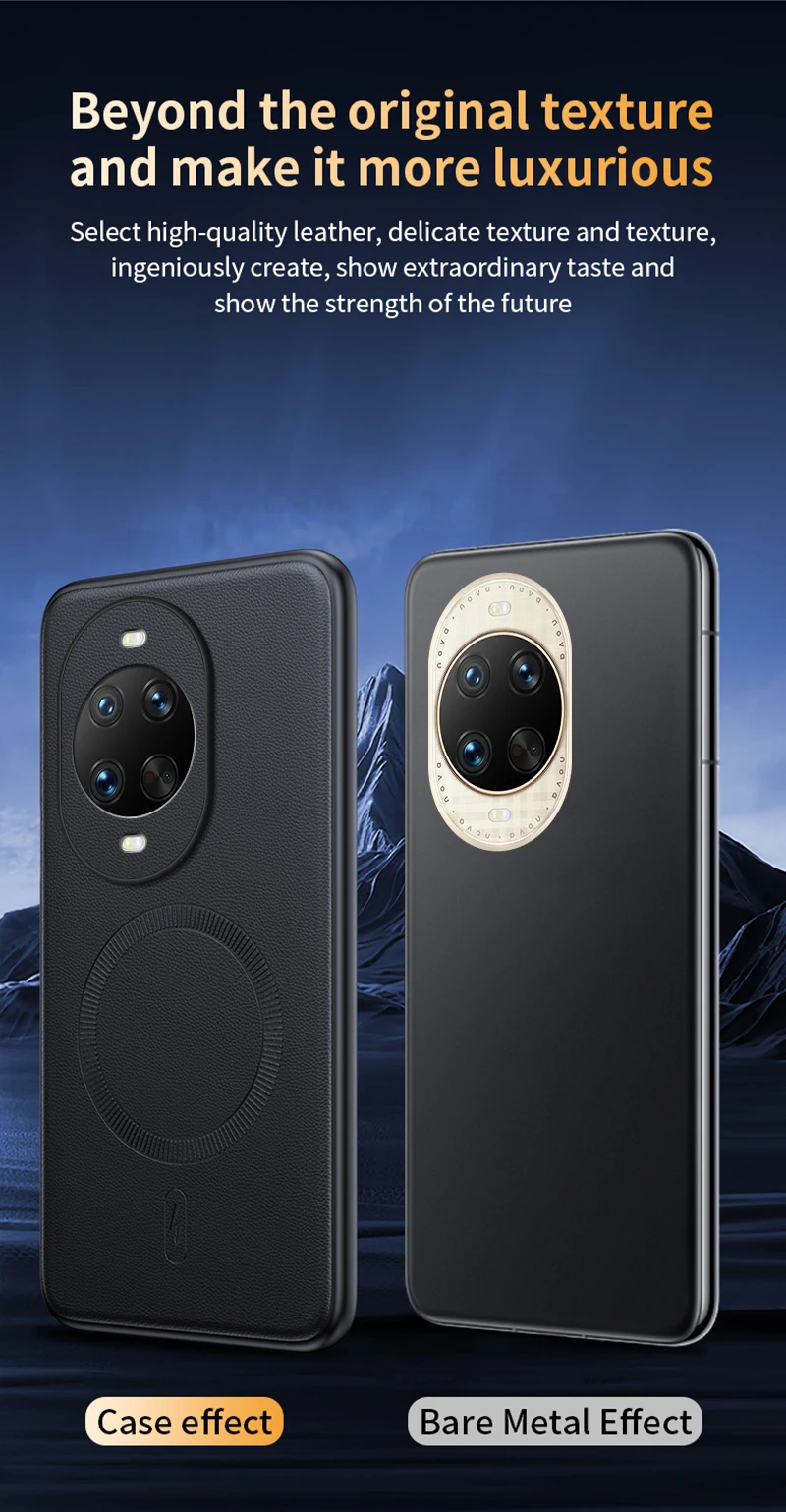 Für Huawei Nova 14 Ultra Hülle Magnetische Leder-Schutzhülle Hochwertige Anti-Fingerabdruck Rutschfeste PC+TPU – Detail 11