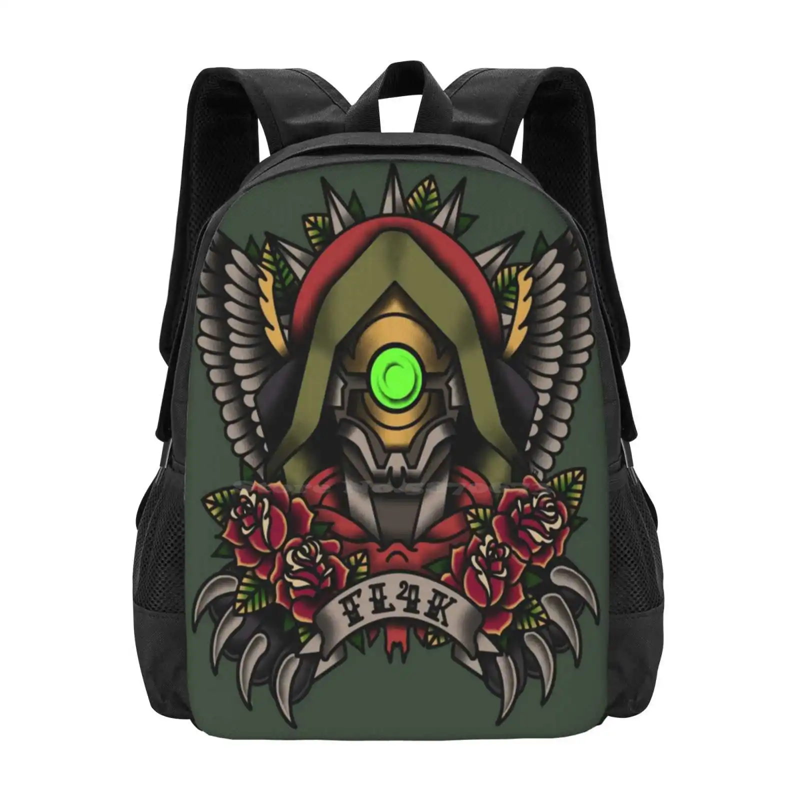 1920’S Tattoo Style Fl4K Portrait Hot Sale Schoolbag Backpack Fashion Bags