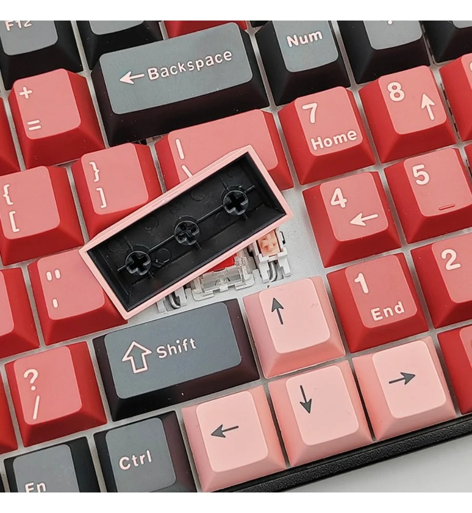 Keycap spot Spade Q mechanical keyboard keycap Sanpin PBT small full set of customized two-color