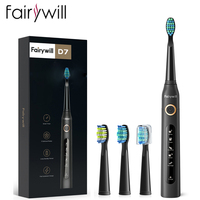 Fairywill Electric Sonic Toothbrush USB Charge FW-507 Rechargeable Waterproof Electronic Tooth Brushes Replacement Heads Adult