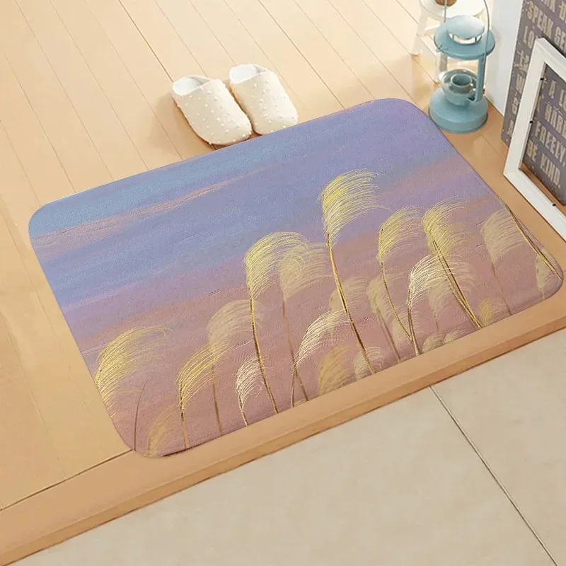 Oil Painting House Entrance Carpet Doormat Entrance Room Bath Foot Bathroom Non-slip  Kitchen Water Absorption 160x220cm