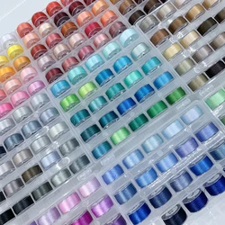 Recommend 120d/2 Mercerized Embroidery Thread 25 Colors Glossy Ice Silk Thread Doll's Facial Features Embroidery Special Thread