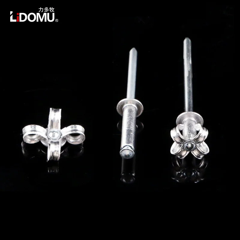 30/50 pezzi Rivetto cieco in alluminio che tira rivetti Rivetto in alluminio 3.2 4.0 5.0mm