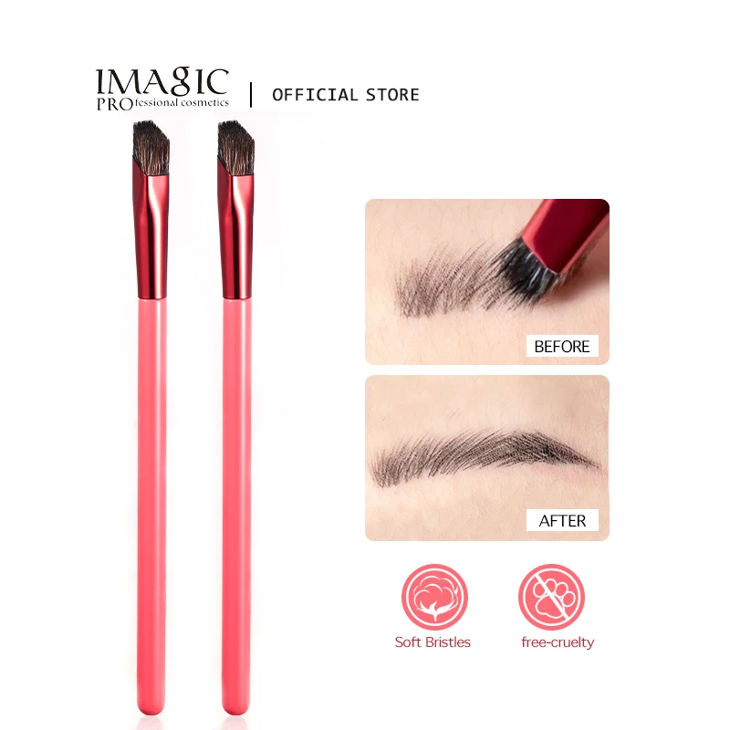 IMAGIC New Wild Eyebrow Brush Concealer Eyeshadow Contour Painting Hairline Multi-Function Square Angled Makeup Beauty Brushes