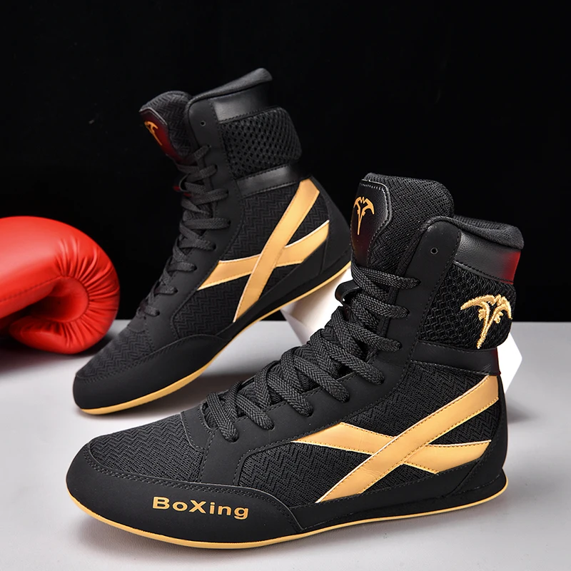 2026 New Boxing Shoes High Quality Men's Mesh Breathable Training Wrestling Shoes Flight Fitness Shoes Size 38-46