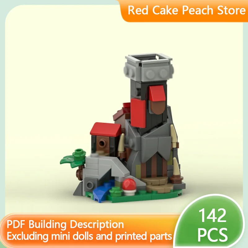 

Medieval Castle Model MOC Building Bricks Small Forest Cave Modular Technology Children Holiday Gifts Assemble Toys Suit