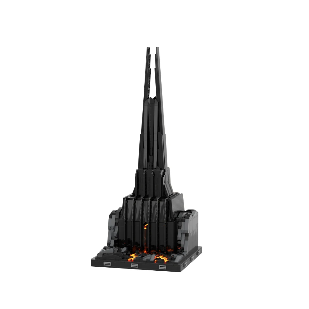 Gobricks MOC Black Villa Fortress Vader Architecture Building Block set World of Warcraft Dark Castle Education Brick Kids Toys