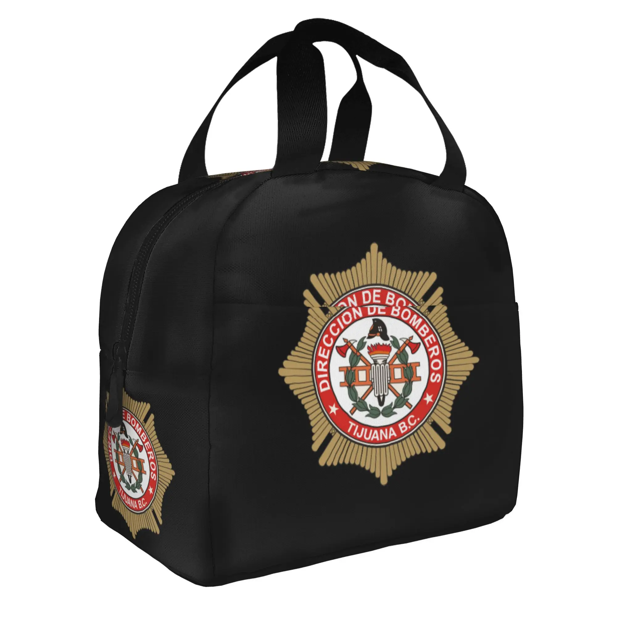 Bomberos Firefighter Insulated Lunch Bag for Camping Travel Fireman Fire Rescue Leakproof Thermal Cooler Lunch Box Women Men