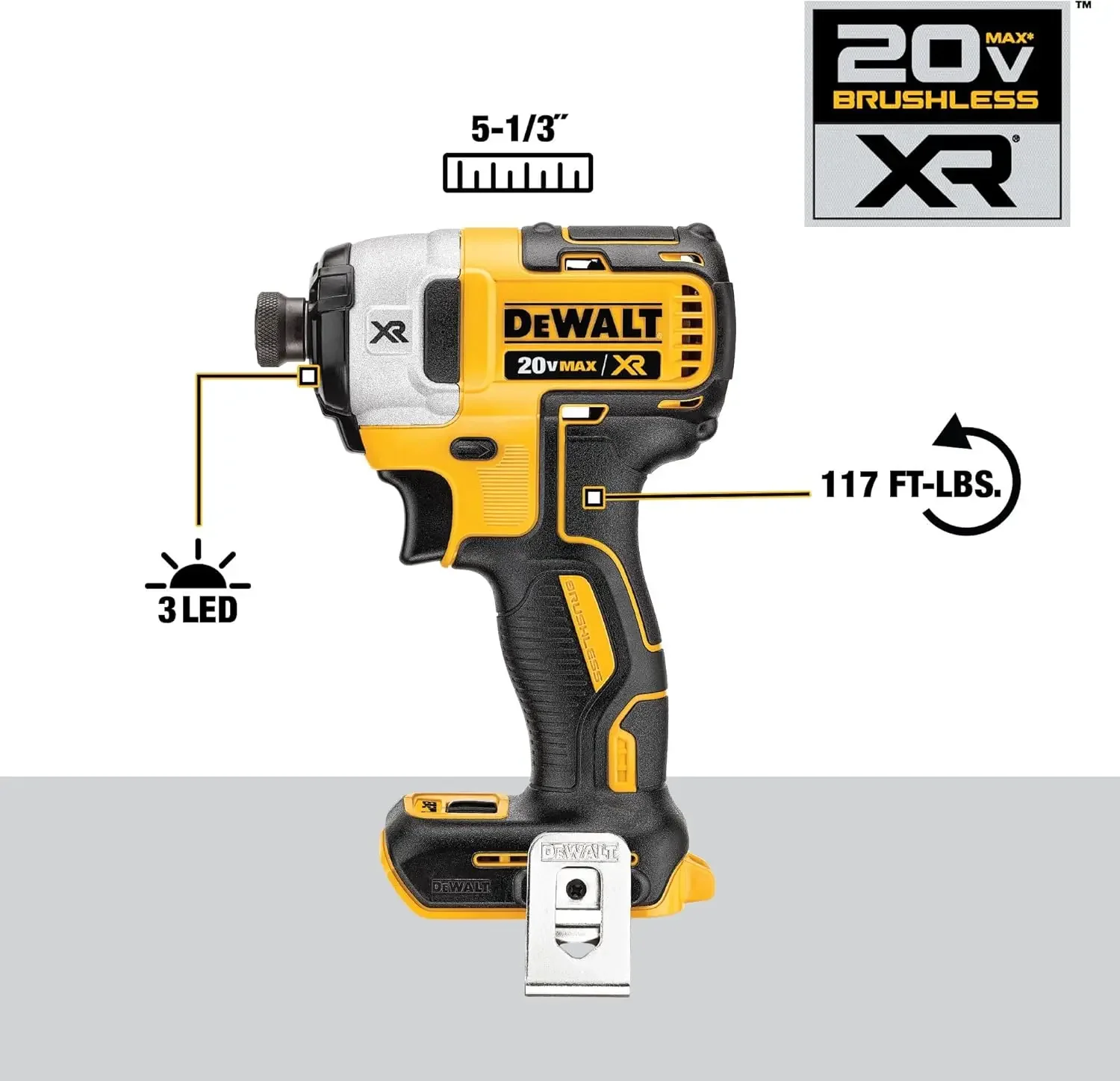 DEWALT Taladro percutor y controlador de impacto MAX de 20 V, kit combinado de herramientas eléctricas inalámbricas con 2 baterías y cargador (DCK299M2)