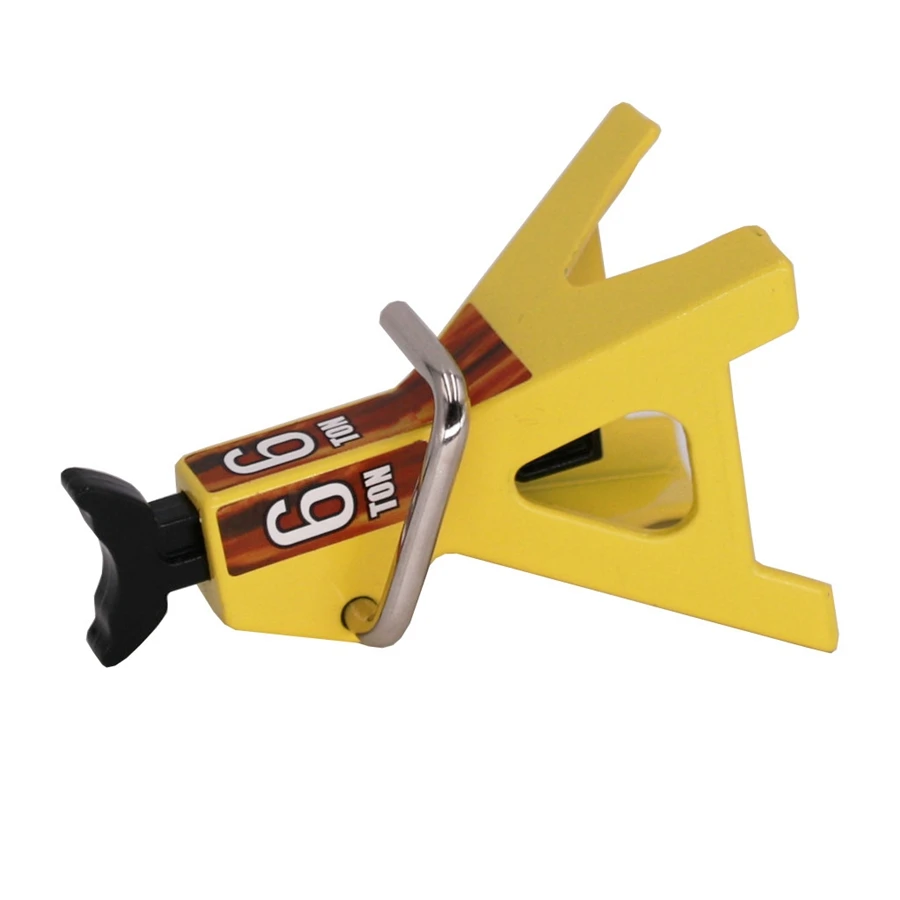 Metal Jack Stands Simulatie Mini Speelgoed voor 1/10 RC Crawler Truck Auto Trx4 SCX10 Simulatie Klimvoertuigen-Geel