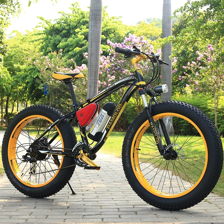 26-Inch 350W 48V Fat Tyre Electric Bicycle New Type Digital Smart With 7 Speed Gears And Lithium Battery Top Selling