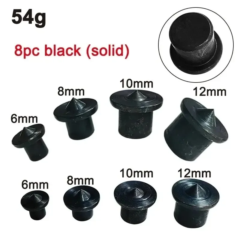 For Panel Furniture Positioning Wooden Tenon Black Top DIY Silver Locator Wooden Pin Center Punch Tool Set Woodworking Round 8pc