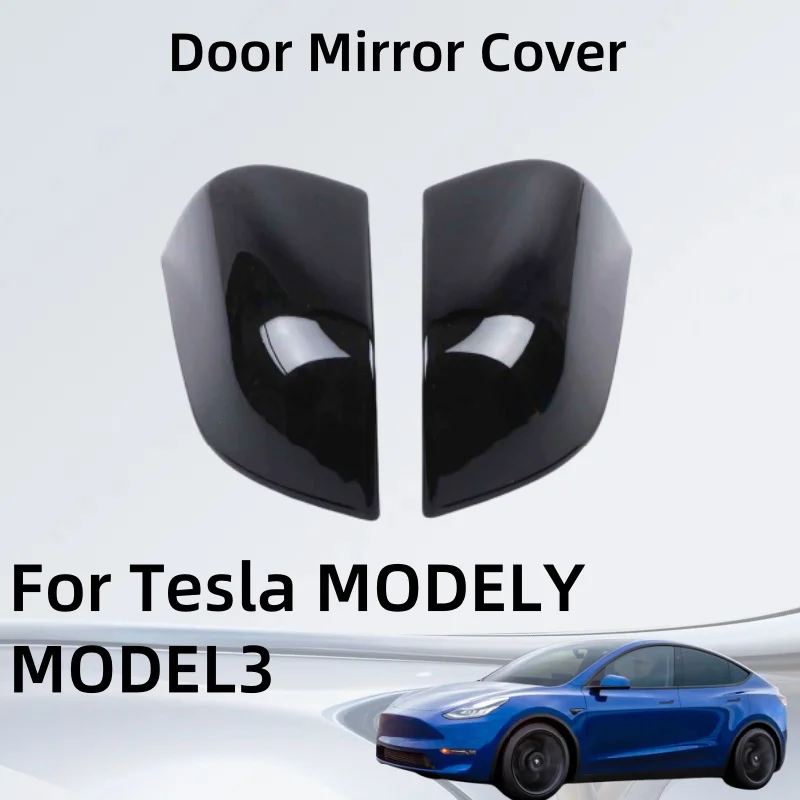 

Car Accessories For Tesla MODEL MODEL3 rain eyebrow Door Mirror Cover Rearview mirror trim strip Trim Paste Style