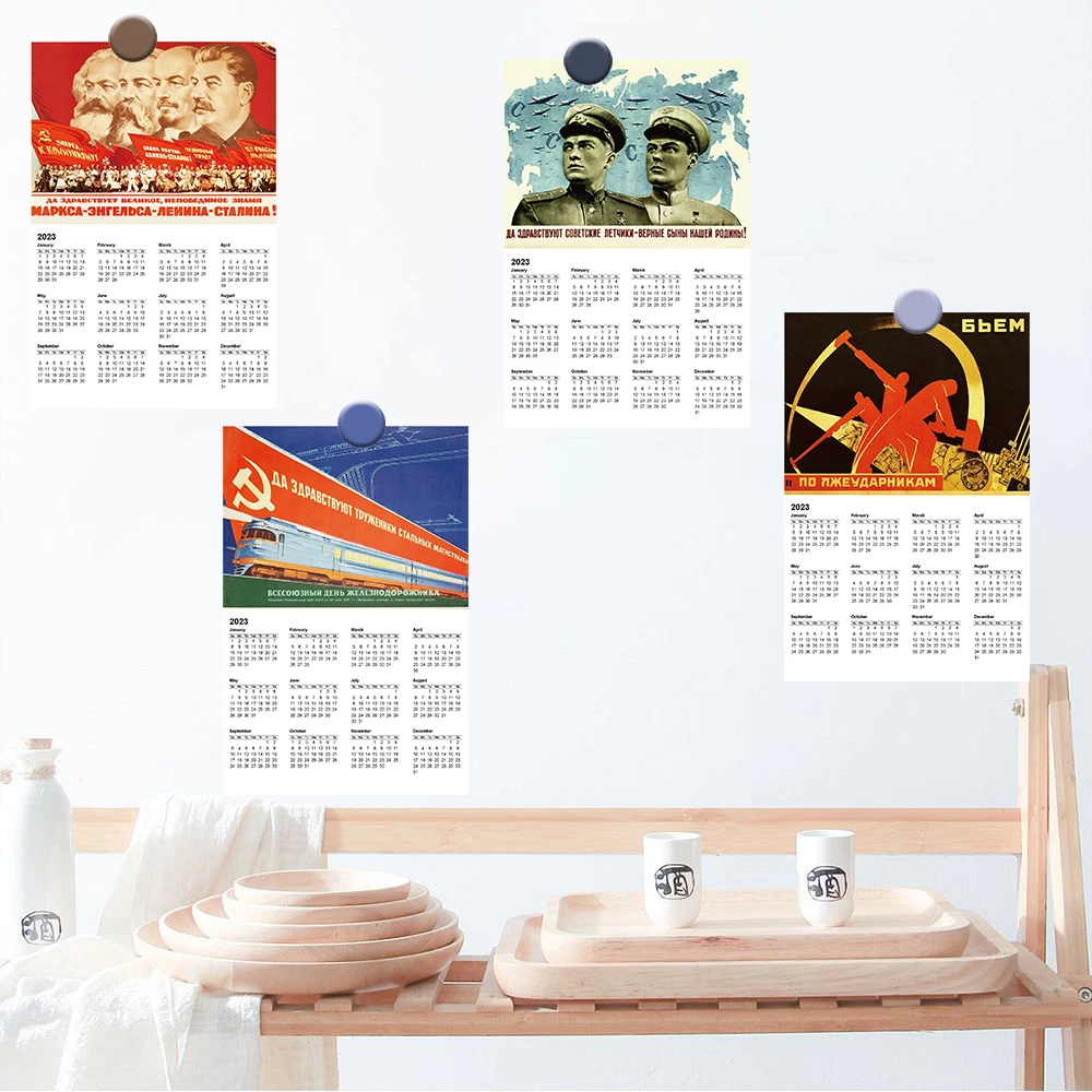 10PCS 10×15CM Calendar Posters Sticker Postcard Art Room Picture Living Luggage Community DIY Kitchen Creative Wall Decoration ﻿