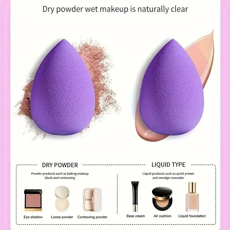 12-Piece Makeup Sponge Set - Soft And Gentle For Perfect Coverage - Triangle Makeup Puff Sponge, Mini Powder Puff And Beauty Egg