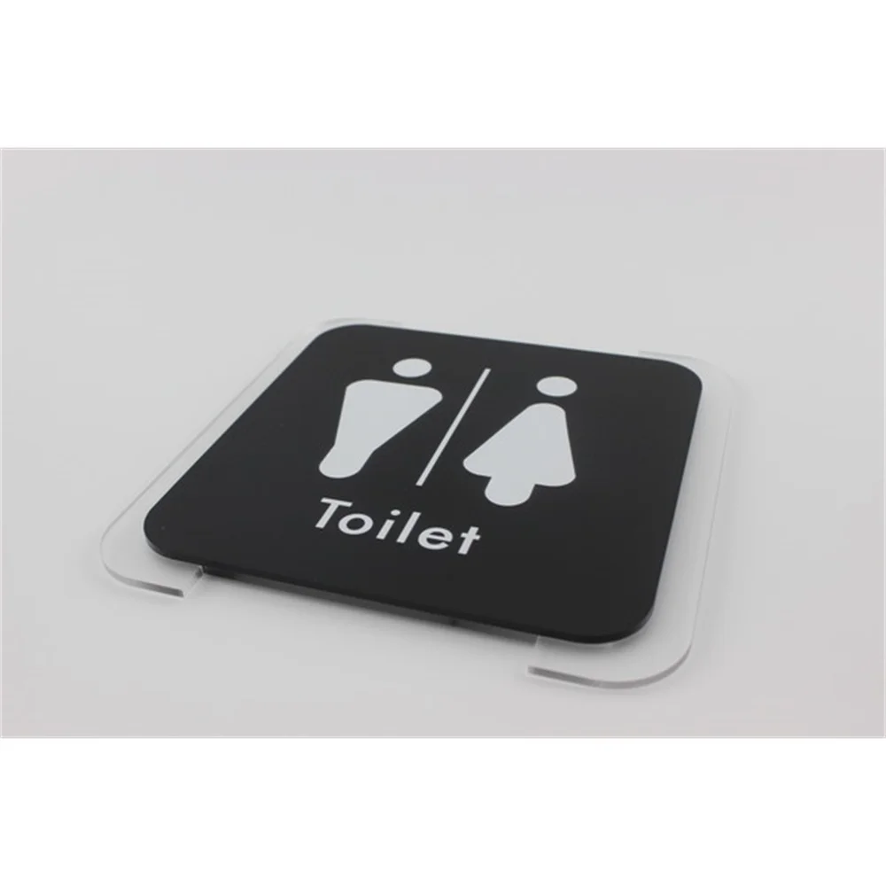 Man Women Toilet Wc Signage Wall Stickers Wall Service Sign Acrylic Board