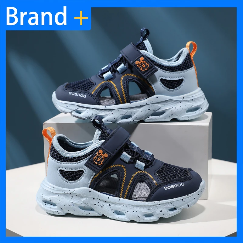

Children Sandals Hollowed Out Mesh Breathable Bag Toe Soft Bottom Anti Slip Outdoor Casual Shoes Summer Jogging Casual Shoes