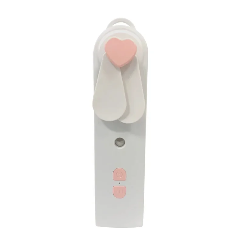 Tragbarer 2-in-1-Mini-Lüfter, Luftbefeuchter, wiederaufladbarer USB-Handventilator