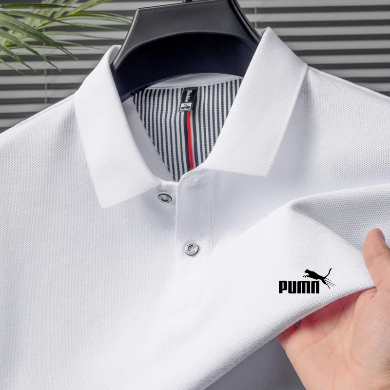 Summer new men's short sleeved polo shirt with a collar and knitted sweater, casual hot selling, fashionable and comfortable top