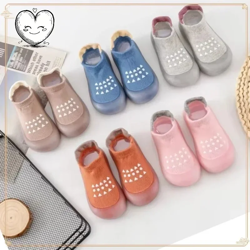 أحذية المشي جوارب أرضية للأطفال غير قابلة للانزلاق للأطفال التعلم المبكر المشي تنفس الجوارب ربيع الخريف جورب مجموعات داخلي #2