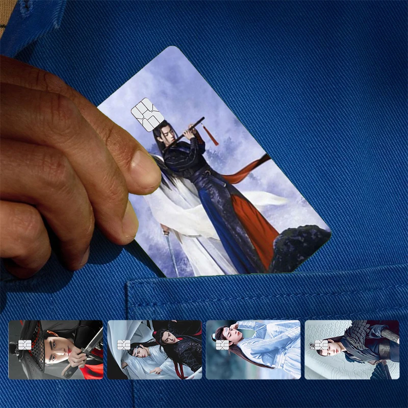 WuXian Lan Zhan The Untamed Cover Skin Sticker For Credit Card Bank Debit Bus Card Front Side