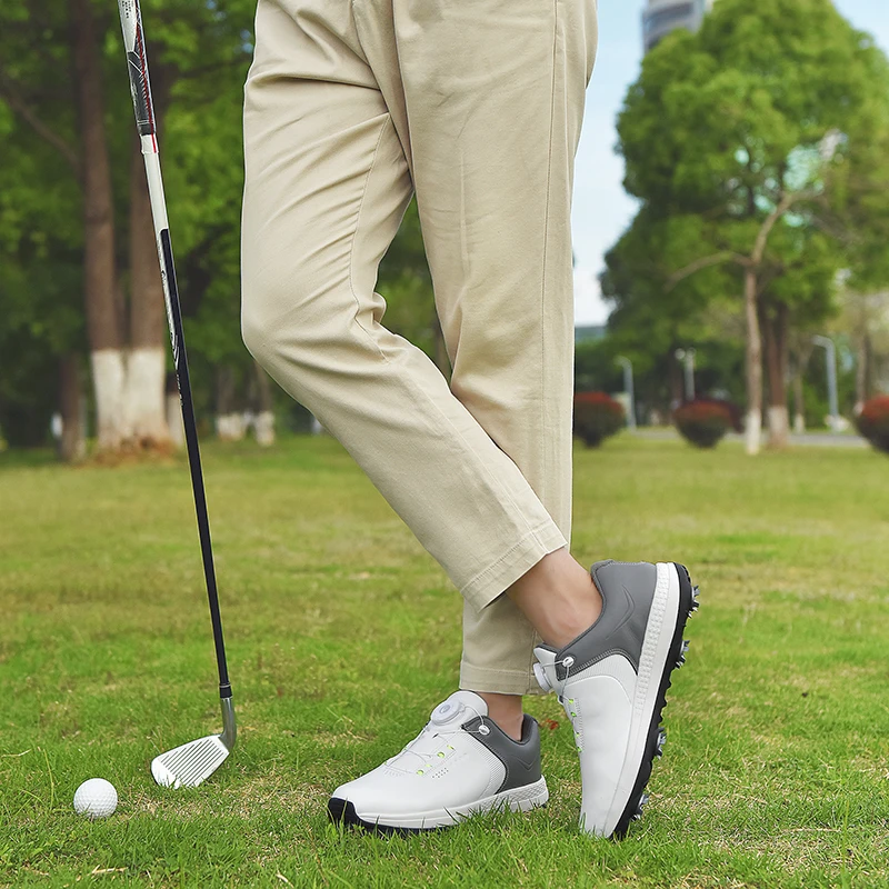 Spiked Men Golf Shoes Waterproof Microfiber Anti-collision Toe Outdoor Competition Sports Sneakers size 39-47 view 5