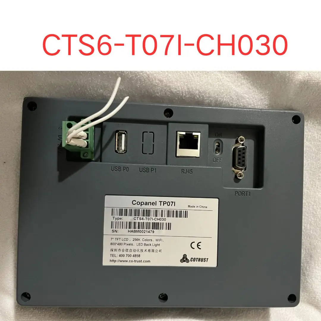 used TP071 touch screen CTS6-T07I-CH030 test OK Fast shipping