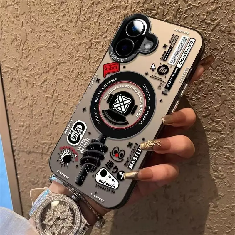 

Magnetic Tide Label Case for iPhone 17 Pro Max 16 15 14 13