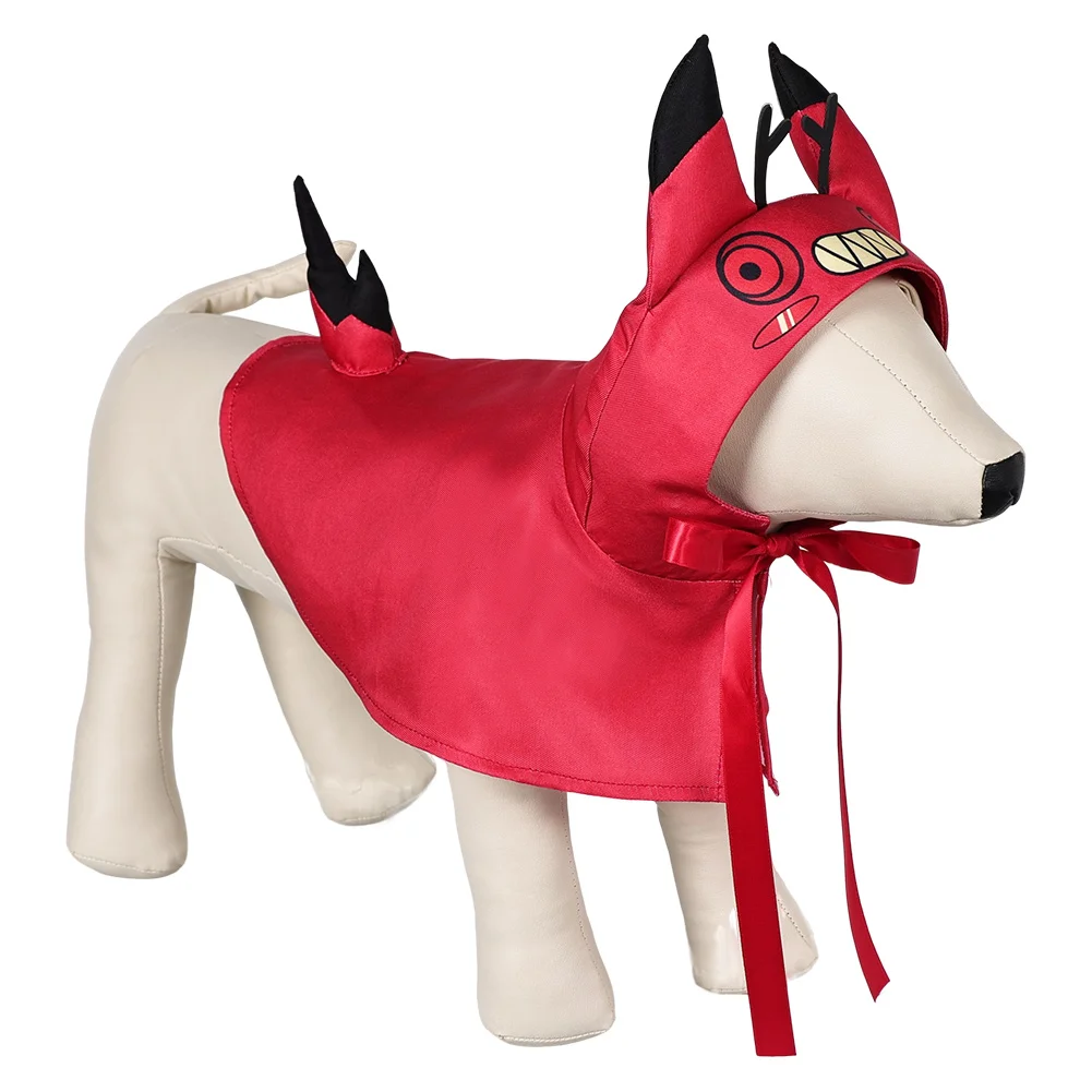 Alastor disfraz de fantasía para mascotas, ropa para perros grandes, abrigo, traje de Carnaval de Halloween