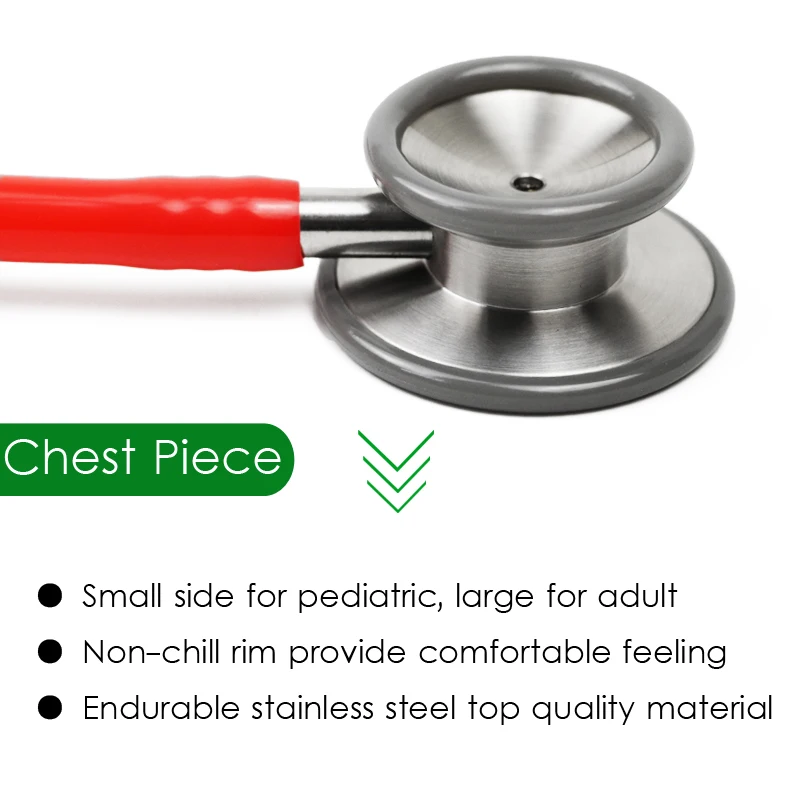 Professional Dual Head Medical Adult Child Cute Stethoscope for Doctor Nurse Vet Students Cardiology Clinical Tool D3