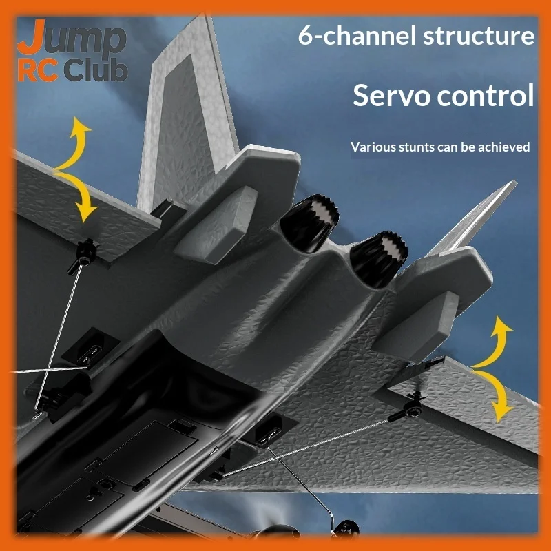 New KF700 six channel brushless remote control aircraft J-20 fighter fixed wing glider foam aircraft