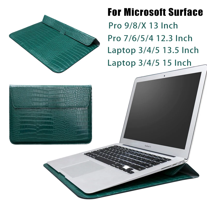 

Laptop Sleeve Case for Microsoft Surface Pro 7 Plus 12.3 Inch Pro 7/6/5/4 Leather Notebook Sleeve Pouch Cover for Surface Pro 9