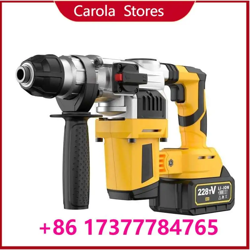 Brushless Cordless Rotary Hammer, High   Jackhammer for Concrete Drilling & Chiseling