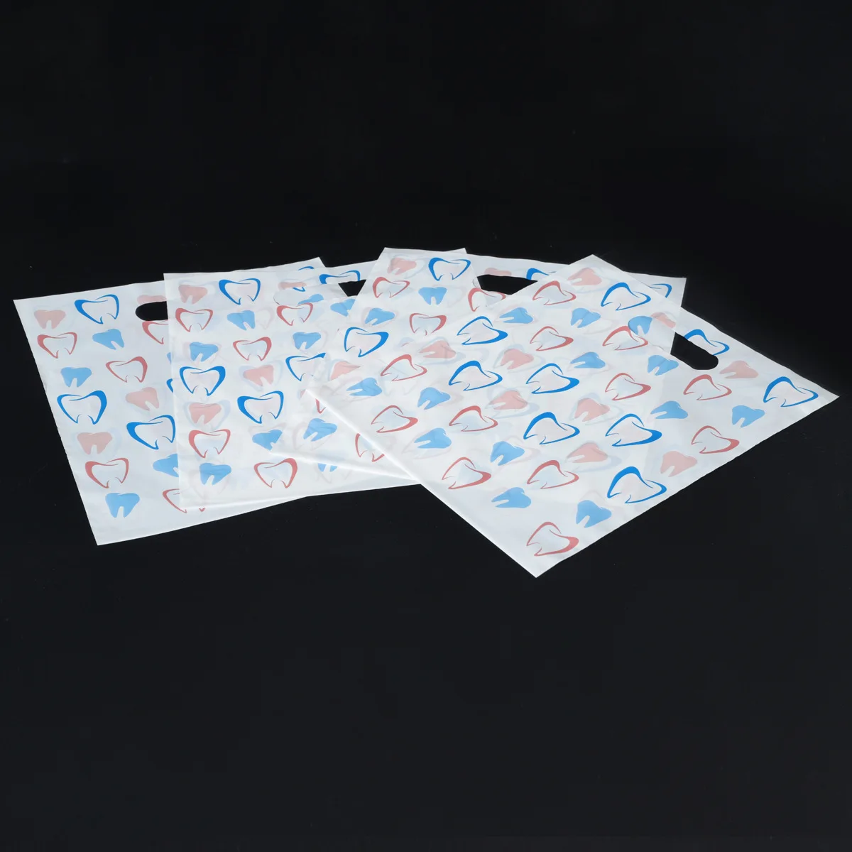 100pcs Dental Bags For Dental Patients, Bulk Plastic Dental Goods Gift Bags For Hygienists, Dentists, Patient Care Clinics,