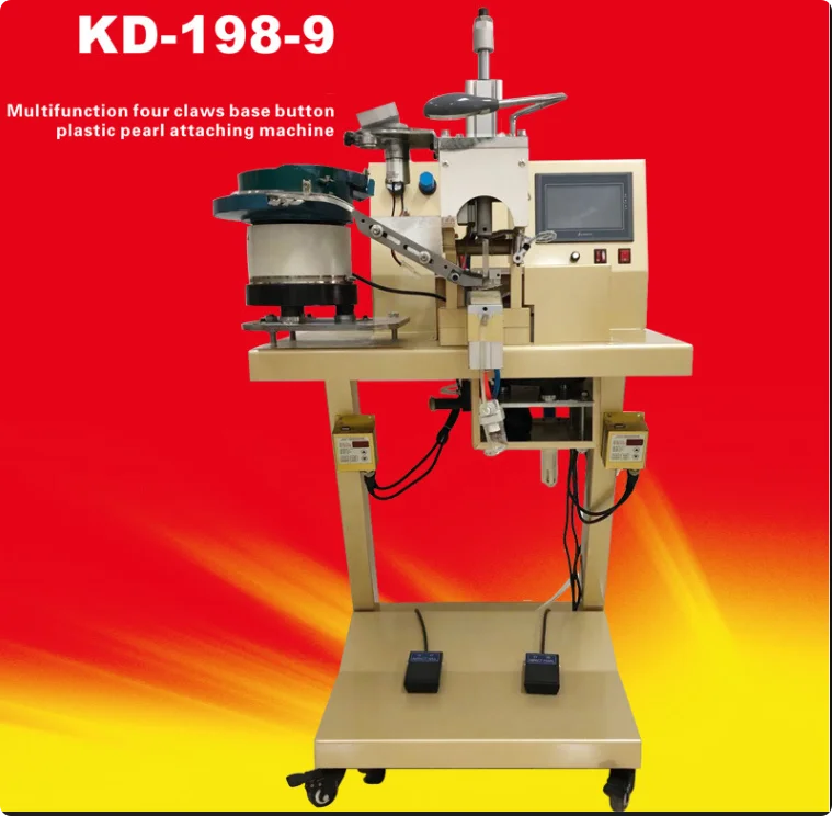 Automatic 4-Claw Rivet Beading Machine for Garment/Shoes/Accessories