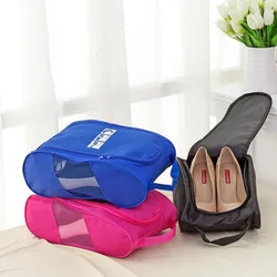 1PC Portable Washable Sneakers Boot Storage Bag Shoes Organizer Dual Zipper Oxford Cloth with Handle Foldable Travel Accessories