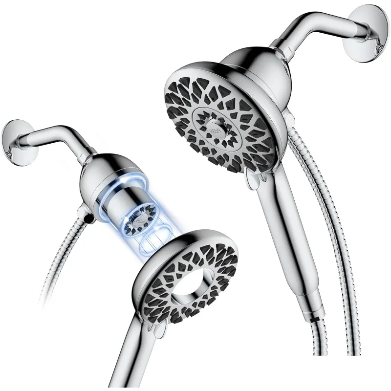 Shower Head with Handheld High , Magnetic Set Up 6 Spray Modes with Magnetic Docking System (Chrome)