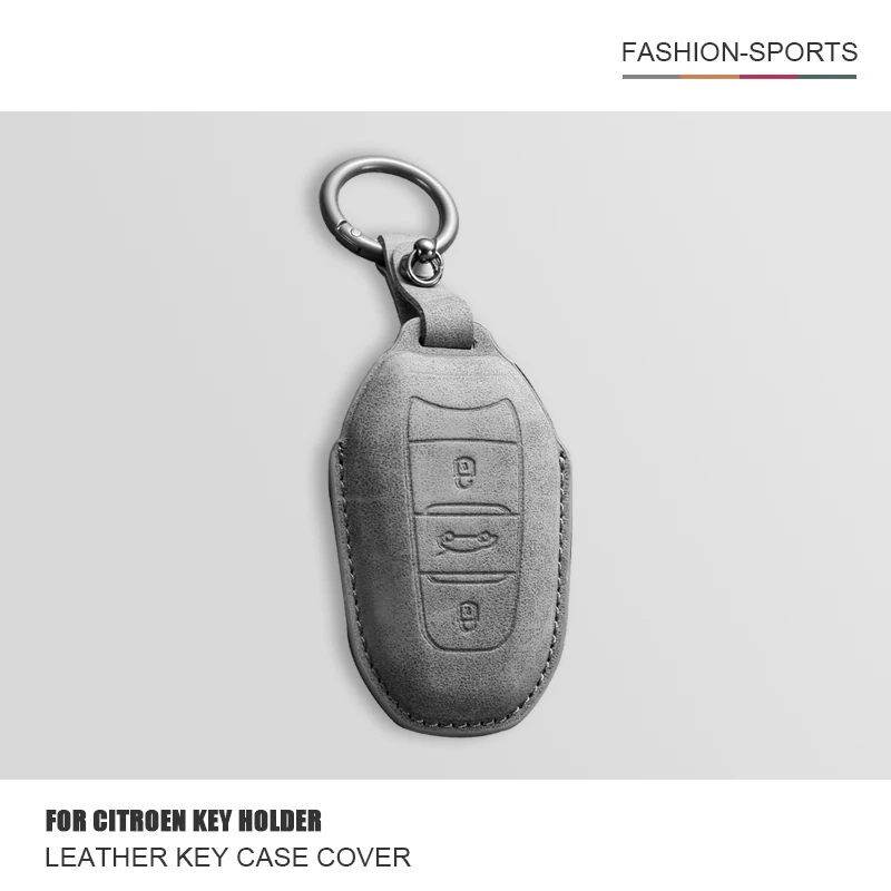 

Leather Car Smart Key Case Cover Shell For Citroen C4L C6 C3-XR Picasso DS3 DS4 DS5 For Peugeot 2008 3008 4008 5008 308 408 508