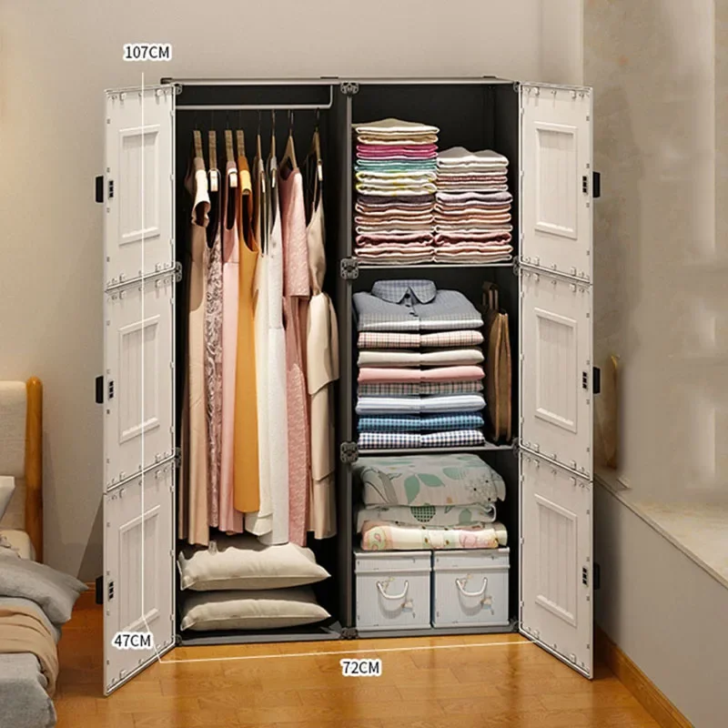 Wardrobe Modular Organizer Clothes Drawers Shelf Simple Modern Open