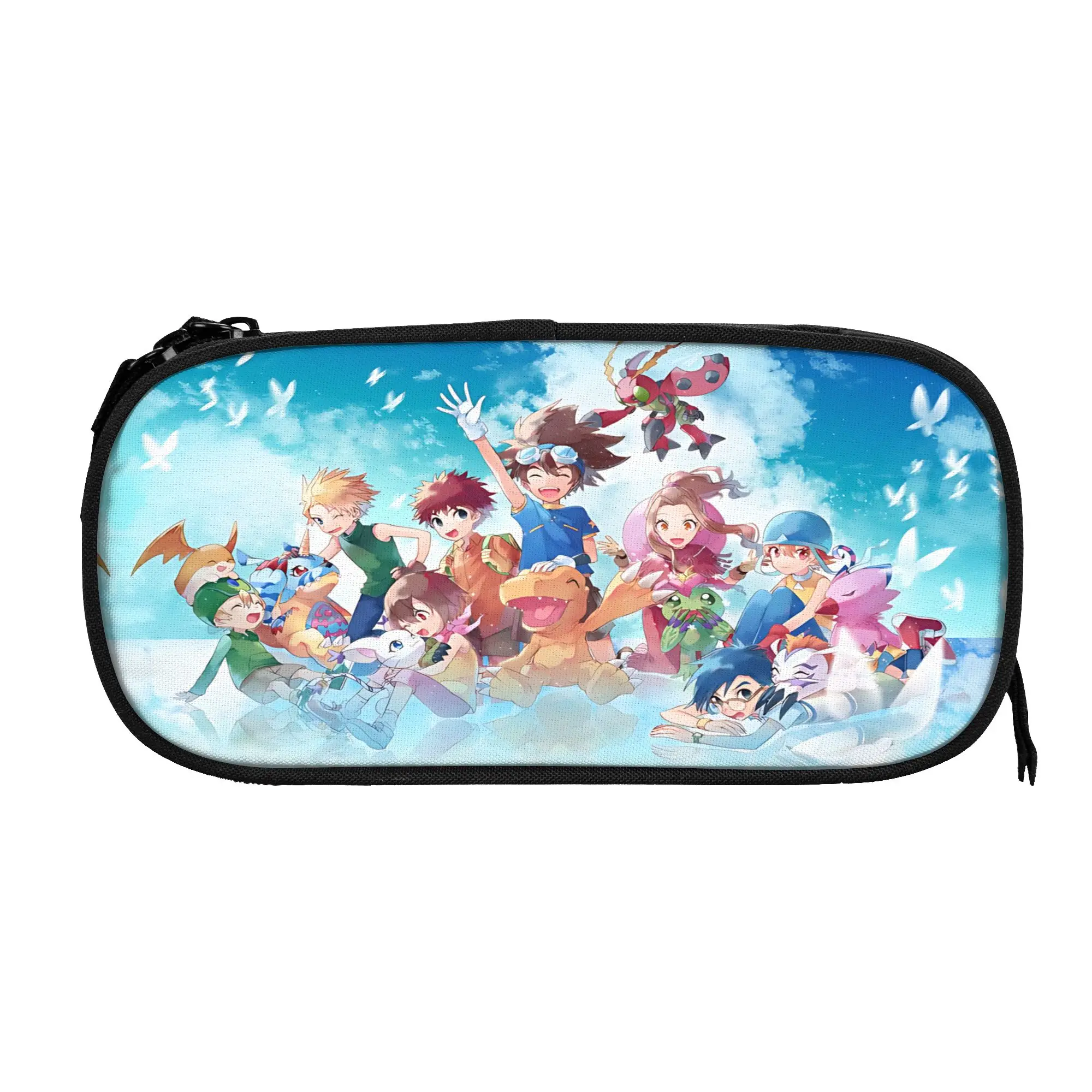 Custom Digital Monster Large Capacity Bags for Child  School Pencil Bag for Boys Gilrs Kids