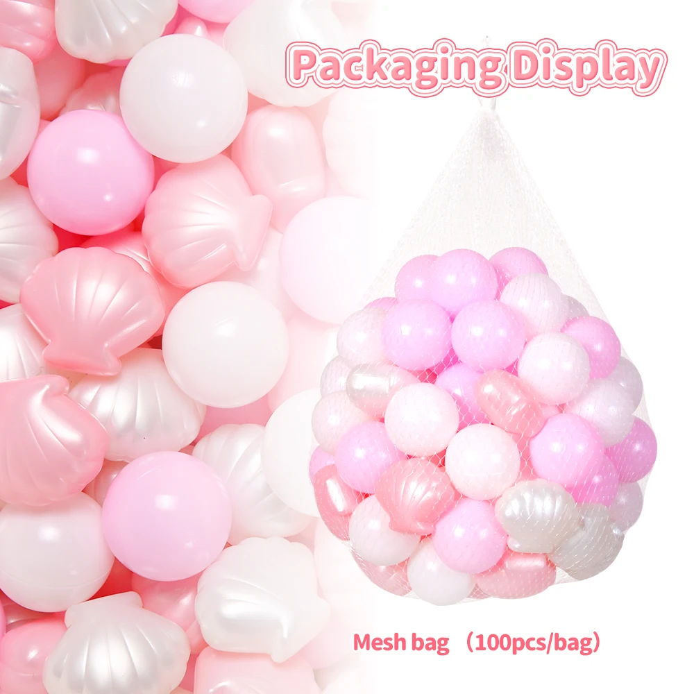 Colobobo 100 pçs engrossado oceano bola brinquedos das crianças bola colorida ao ar livre playground bolas de plástico presentes de aniversário para crianças