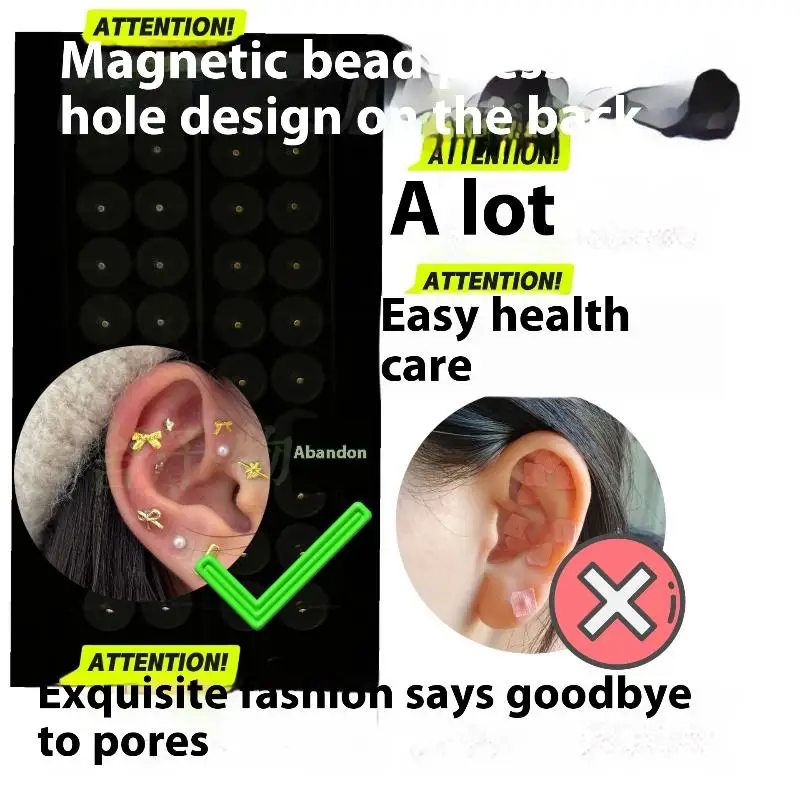 20 stks/vel Mode Vergulde Vlinder Strass Oor Punt Stickers Oor Druk Stok Acupunctuur Auricular Oor Stickers Massage