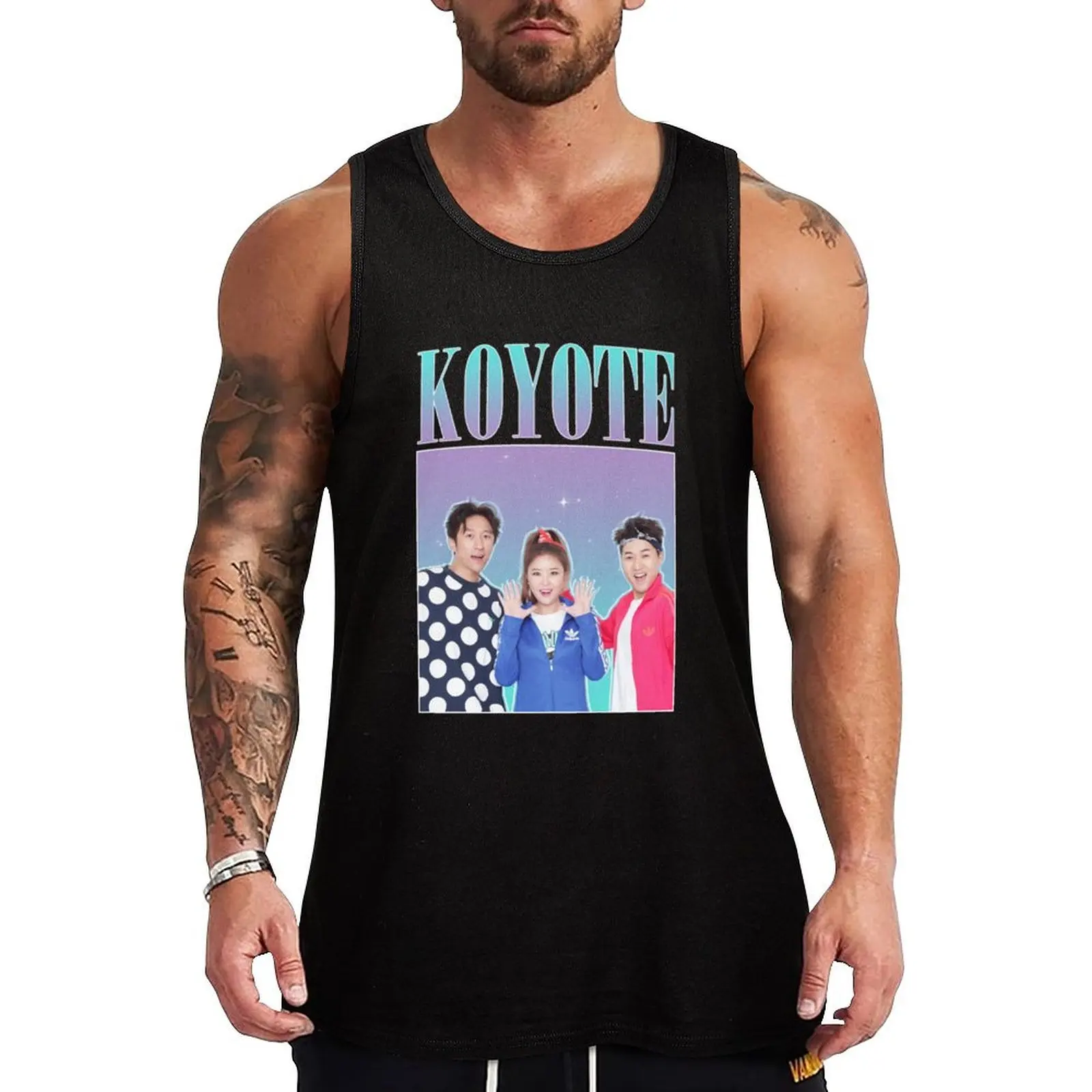 Koyoté Homágé Vintágé Désign Tank Top gym clothes men Top summer bodybuilding men sexy clothes men