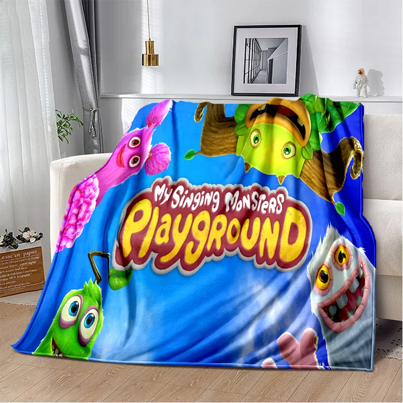 Meu Canto Monstros Video Game cartoon Macio Cobertor De Pelúcia, Flanela Cobertor Lance Cobertor para Sala de Estar Quarto Cama Sofá Piquenique