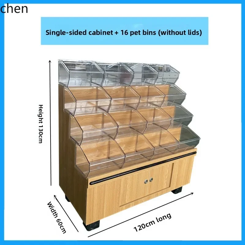 y9.4- Display Cabinet Candy Cookie Display Double-Sided Food Scale Bulk Island Round Cabinet