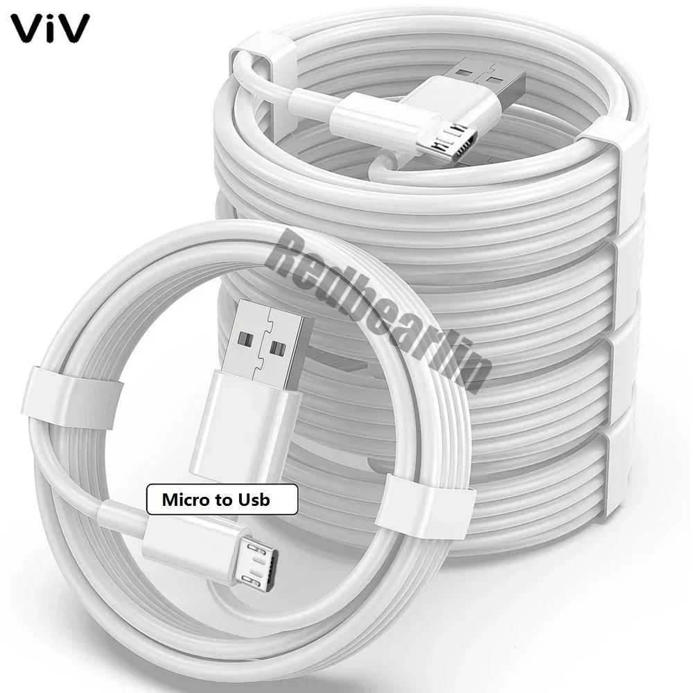 10-50Pcs 1M 3ft Micro V8 5Pin USB Charger Cable Cord Line For Samsung Galaxy S6 S7 edge note 2 4 htc lg xiaomi Huawei