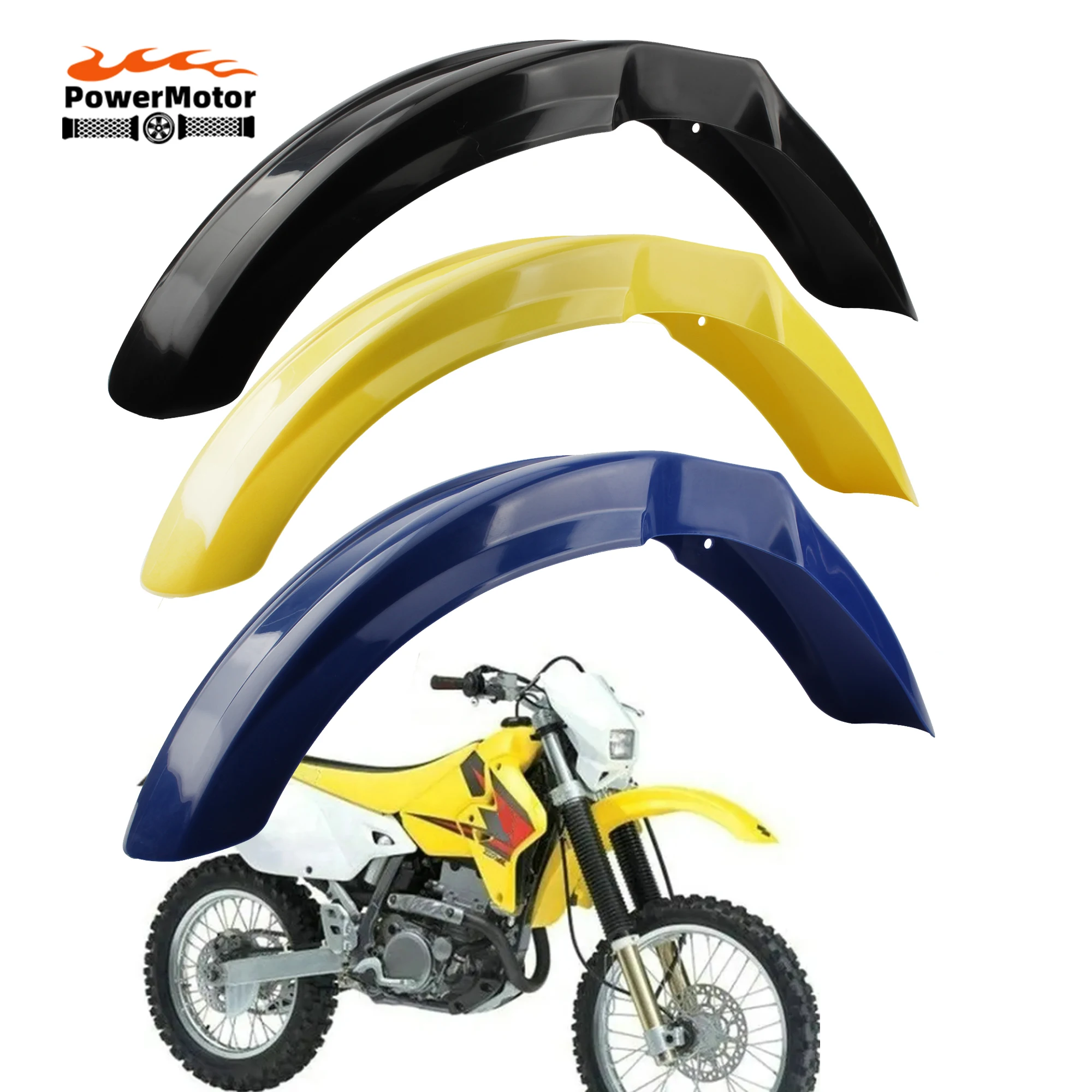 Motorcycle Front Fender Mudguard For Suzuki DRZ400E DRZ400S DRZ400SM DRZ400 Dirt Bikes Supermoto Motocross Wing Accessories