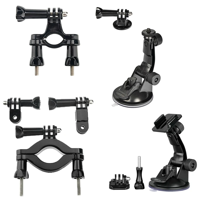 Car Mount Optional Bicycle Motorcycle Mount For Gopro Hero Parts Kits For Xiaomi Yi Sjcam Eken